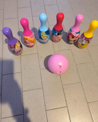 Set bowling Principesse 6 birilli  e palla bowling