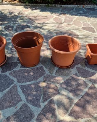 Set di vasi in pvc per piante e fiori 