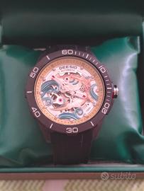 orologio automatico deesio quadrante artistico Koi