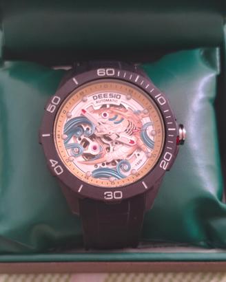 orologio automatico deesio quadrante artistico Koi