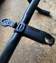 Manubrio Bmc carbonio e staffa garmin