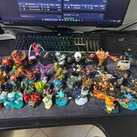 skylanders giochi+basi+38 statuine+borsa scrigno