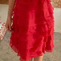 Vestito plissettato seta Zara taglia M