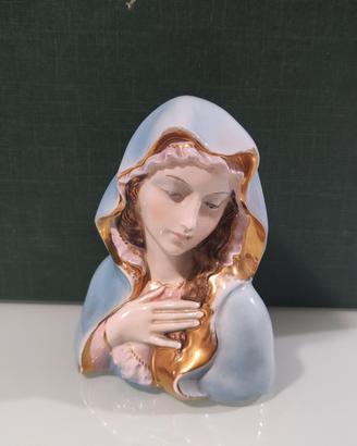 Fontanini ceramiche artistiche vintage madonna oro