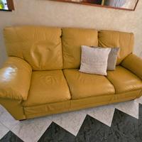 COPPIA DIVANI IN PELLE 