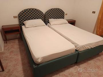 Coppia letti singoli con materassi inclusi