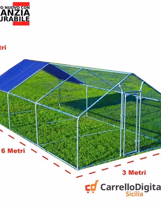 Gabbia Galline 3x6 m x h 2 m – 18 mq - viola