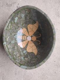 Lavandino da incasso in vetroresina farfalla 