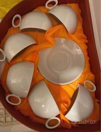 Set 6 tazze da tè/piattini Vista Alegre porcelaine