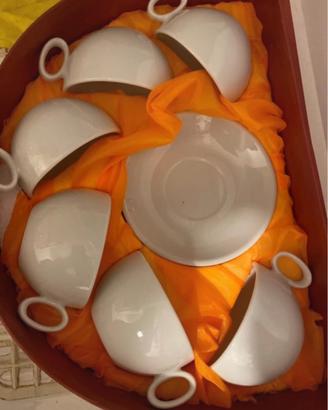 Set 6 tazze da tè/piattini Vista Alegre porcelaine