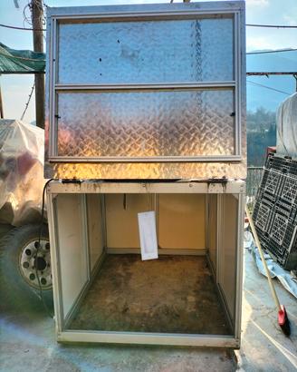 contenitore in profilo di alluminio 