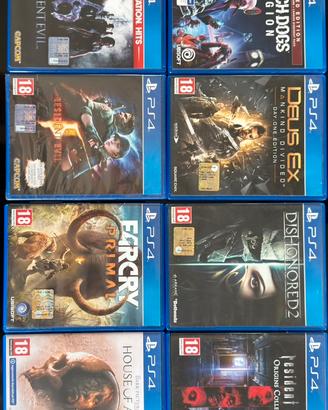 lotto 8 giochi (ps4 e ps5)-  classici e horror