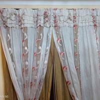 tenda completa da cucina con bastone come nuova