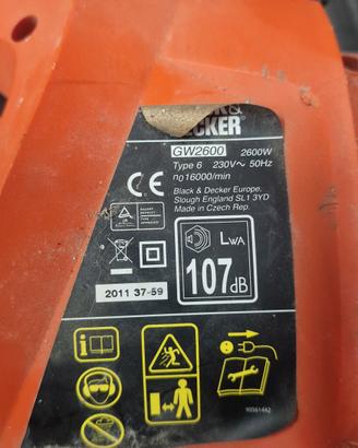 black decker aspirafoglie soffiatore gw2600