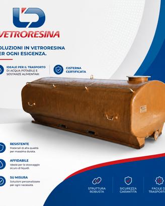 cisterna per trasporto acqua