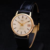 Longines Date 18kt rose gold ref 8027 automatic
