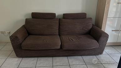 divano letto 2 posti + materasso matrimoniale