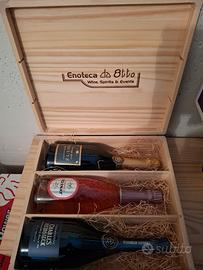 Cofanetto in legno Champagne 3x 
