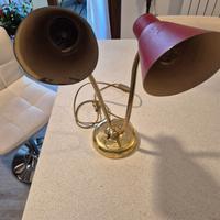 lampada da scrivania a 2 luci francese