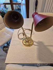 lampada da scrivania a 2 luci francese