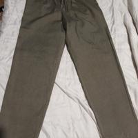 Pantaloni leggeri Benetton verde oliva
