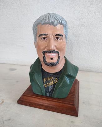 Scultura Statua Mezzo Busto Pino Daniele