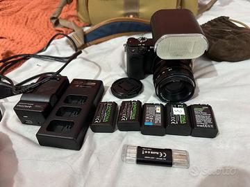 Sony Alpha a6300 + Helios 44M + Kit Batterie e Acc
