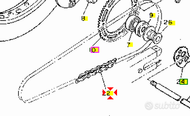 -Catena Yamaha XT 600 945815110200