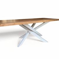 Base tavolo in ferro gambe incrociate