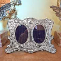 Cornice Portafoto in Argento 925 -2 foto da cm 6x9