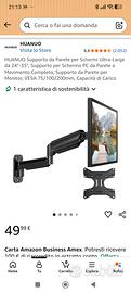 Supporto per Schermo PC da Parete a Movimento