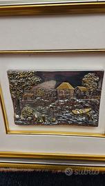 Quadro  Artigianale Su Laminato Con Argento 925