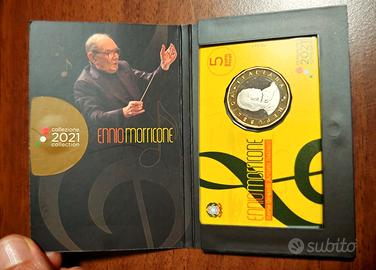 Moneta da 5 euro Ennio Morricone 2021