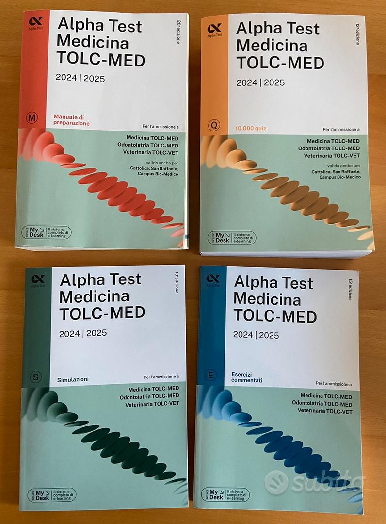 KIT Alpha Test TOLC-MED TOLC-VET (4) ed.2024/25 - Libri e Riviste In  vendita a Como