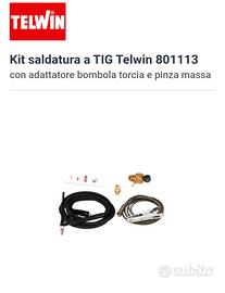 kit saldatura  tig telwin 