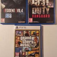 GTA 5 Resident Evil Remake 4 Vanguard PS5