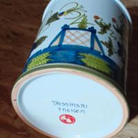vaso dipinto a mano ceramica Faenza