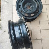 2 cerchi ferro 14 attacco 4x98