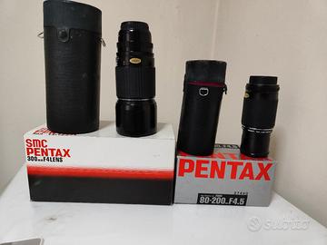 Obiettivi Pentax 300 e 80-200