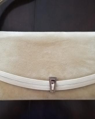 Elegante borsa in pelle, colore beige