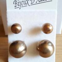 Orecchini doppia sfera