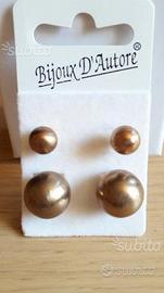 Orecchini doppia sfera