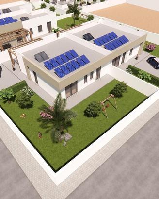 Cv113 villette bifamiliari con giardino