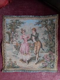 Arazzo Vintage '70France scena romatica ballo 