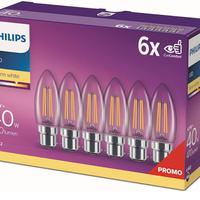 Philips Lampadine Led Filamento Oliva B22-40W