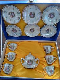 Servizio Caffè Vintage Porcellana "Adamo Gold Coll