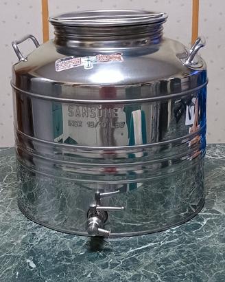 Contenitore per olio di oliva acciaio inox 18/ 10