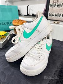 👟 Nike Air Force 1 – Bianco / Verde Menta