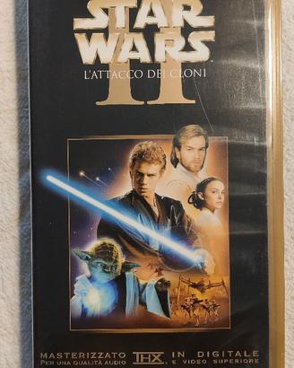 videocassetta VHS film star wars episodio 2