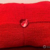 Cuscino lana fatto a mano